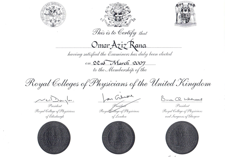 mrcp certificate